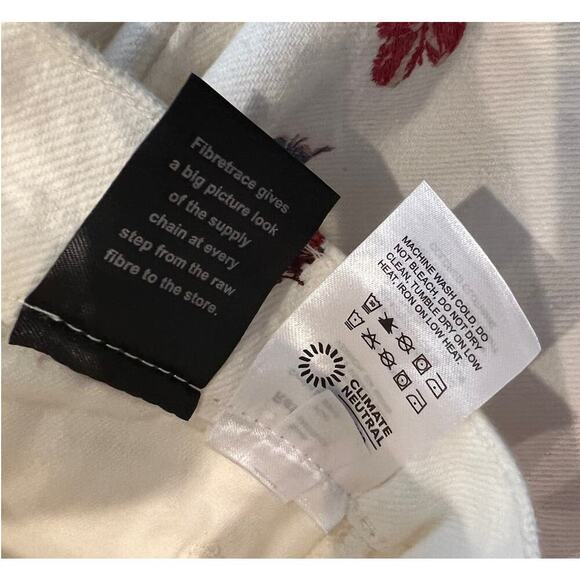 Reformation Cynthia Ladybugs High Rise Straight Jeans Size 27 - Picture 9 of 11